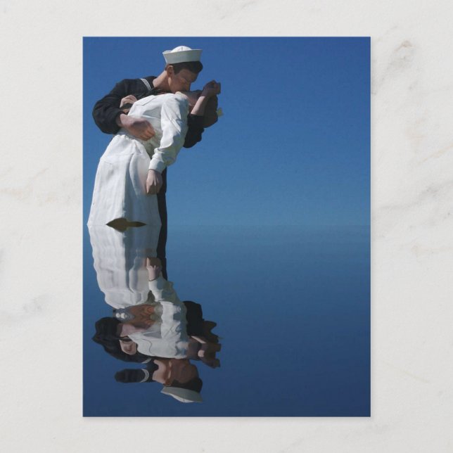 Carte Postale Le baiser de la Seconde Guerre mondiale (Devant)