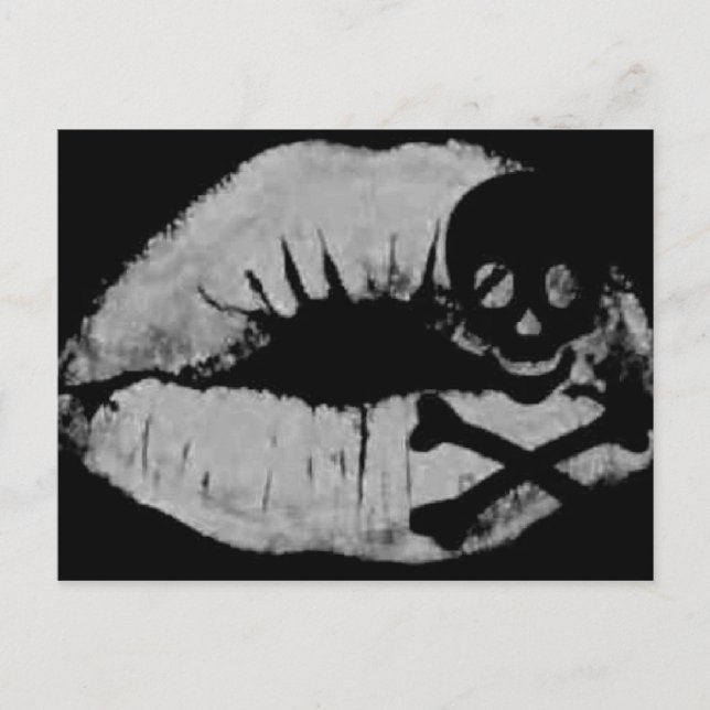 Carte Postale Le baiser d'un pirate (Devant)