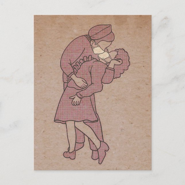 Carte Postale Le baiser sans germes (Devant)