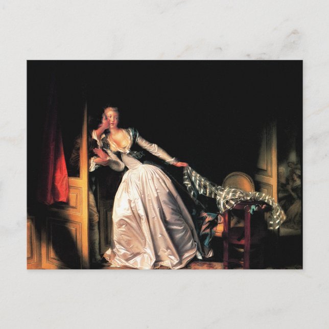 Carte Postale Le Baiser volé de Jean-Honoré Fragonard (Devant)