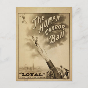Carte Postale Le bal de canon humain, Théâtre Vintage "Loyal"