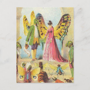 Carte Postale Le bal des papillons