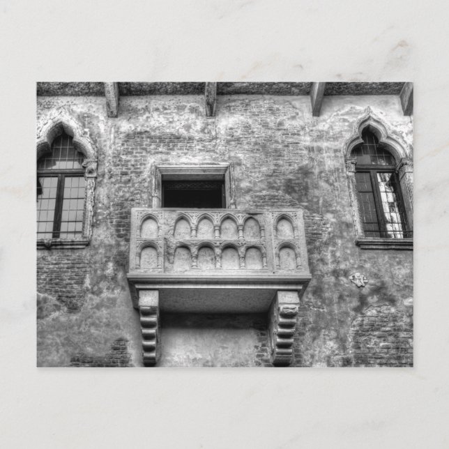 Carte Postale Le Balcon de Juliet Vérone (Devant)