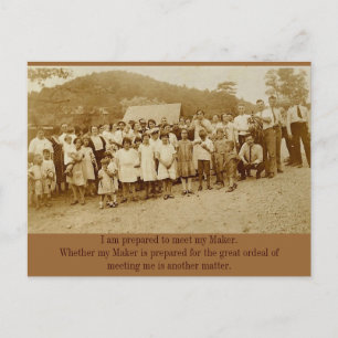 Carte Postale Le Banana Bunch : Réunion des camps des années 193