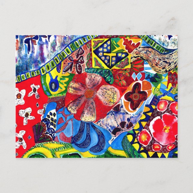 Carte Postale Le Banc Un de Gaudi. (Devant)