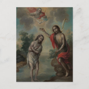 Carte Postale Le baptême du Christ par Nicolas Enriquez