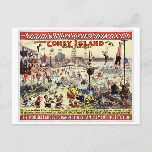 Carte Postale Le Barnum and Bailey Greatest Show sur Terre (Devant)