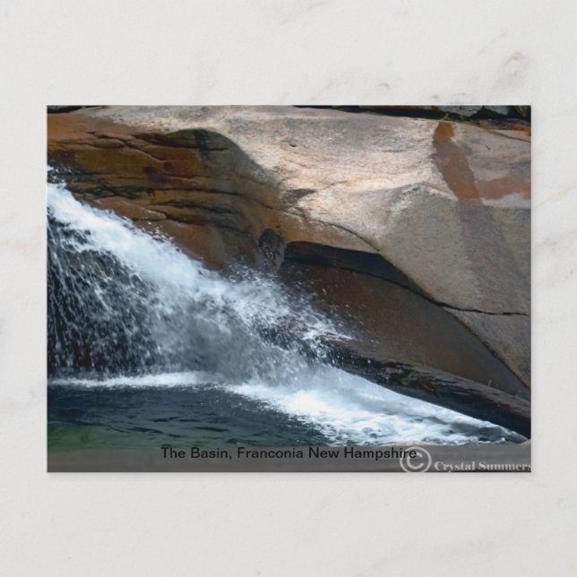 Carte Postale Le Bassin, Franconie New Hampshire (Devant)