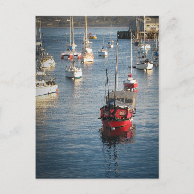 Carte Postale Le bateau rouge (Devant)