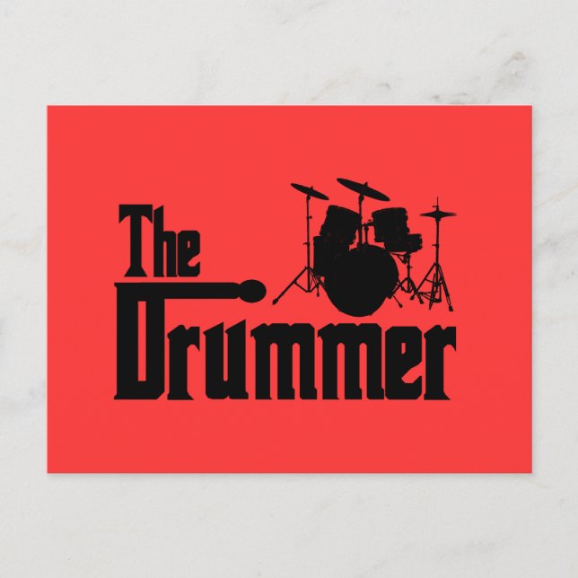 Carte Postale Le batteur (Devant)