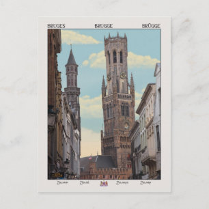 Carte Postale Le beffroi de Bruges