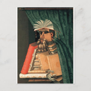 Carte Postale Le bibliothécaire de Giuseppe Arcimboldo