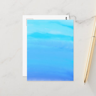 Carte Postale Le bleu comme le ciel l'art Abstrait
