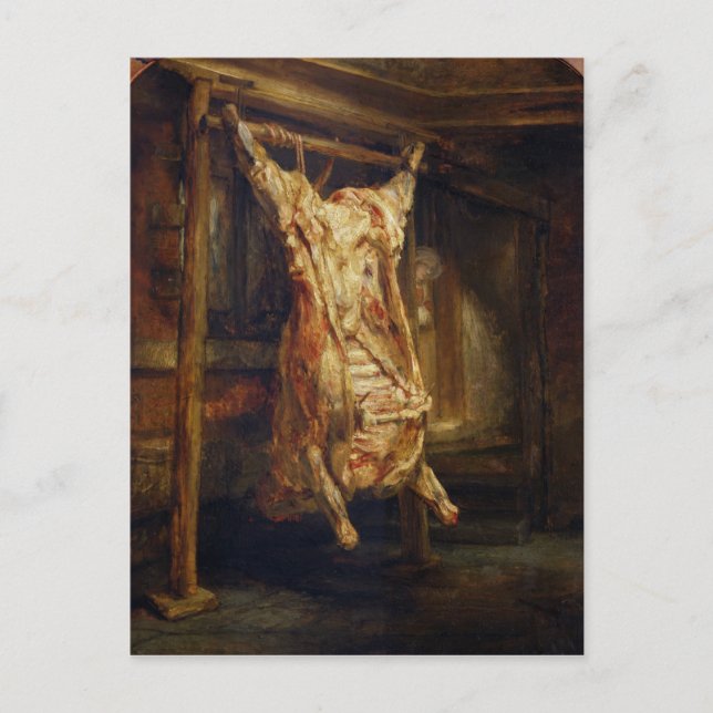 Carte Postale Le boeuf abattu, 1655 (Devant)