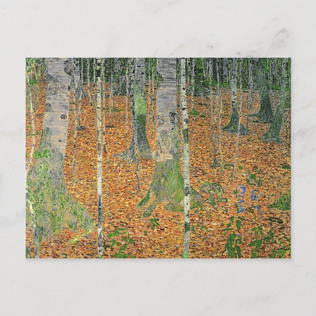 Carte Postale Le bois de bouleau, 1903 (Devant)