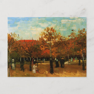 Carte Postale Le Bois de Boulogne par Van Gogh,