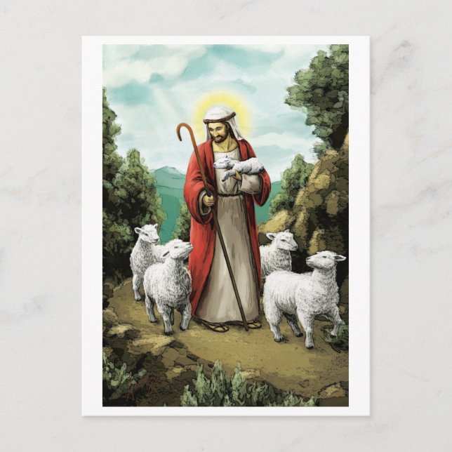 Carte Postale Le bon berger (Devant)
