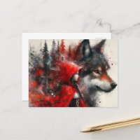 Le Bon Loup Montre Sur Le Petit Rouge