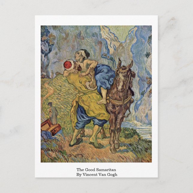 Carte Postale Le Bon Samaritain De Vincent Van Gogh (Devant)