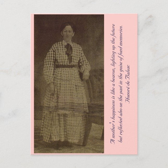 Carte Postale Le bonheur d'une mère est comme un phare... (Devant)