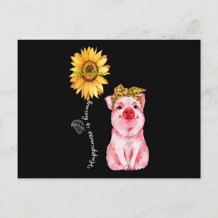 Carte Postale Le Bonheur Est Grandma - Jote Cochon Tournesol Mo