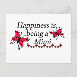 Carte Postale Le Bonheur Est Un Mimi BUTTERFER