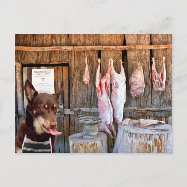 Carte Postale Le boucher (Devant)