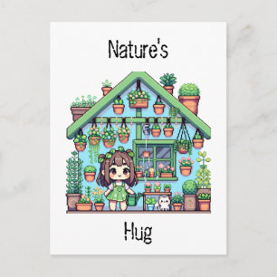 Carte Postale Le bras de la nature   Amateurs Plantes mignons Pi