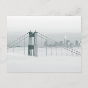 Carte Postale Le brouillard traverse la baie de San Francisco 2