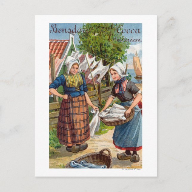 Carte Postale Le cacao royal néerlandais de Bensdorp (Devant)