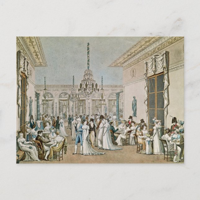 Carte Postale Le Café Frascati en 1807 (Devant)