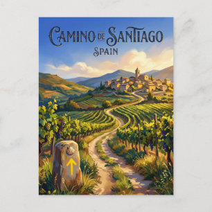 Carte Postale Le Camino de Santiago Espagne