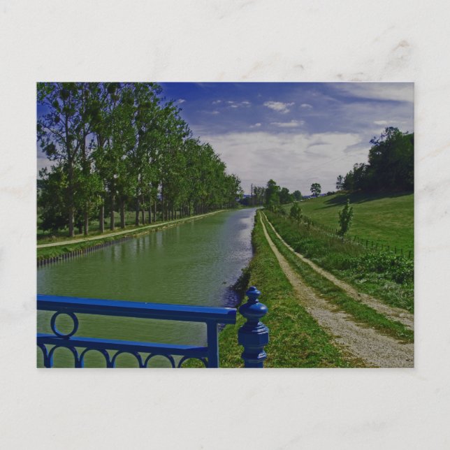 Carte Postale Le canal de Bourgogne (Devant)