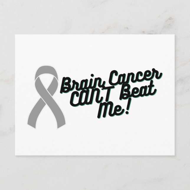 Carte Postale Le cancer du cerveau ne peut pas me battre (Devant)