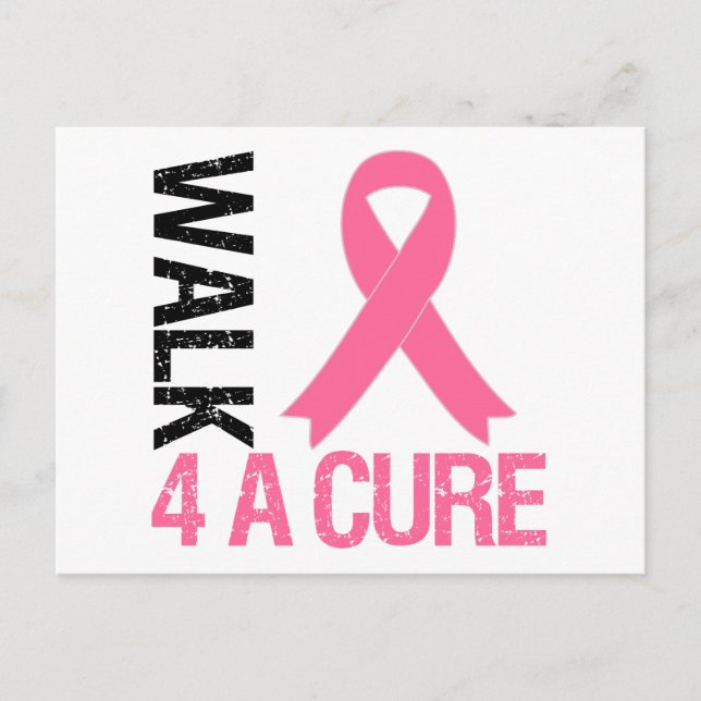 Carte Postale Le Cancer Du Sein Marche Pour Un Traitement (Devant)