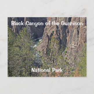 Carte Postale Le canyon noir du parc national Gunnison