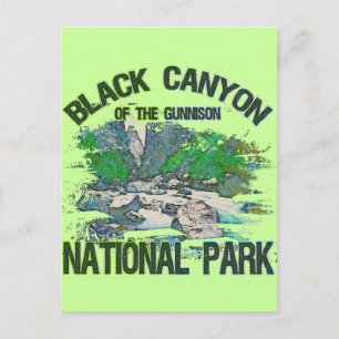 Carte Postale Le canyon noir du parc national Gunnison