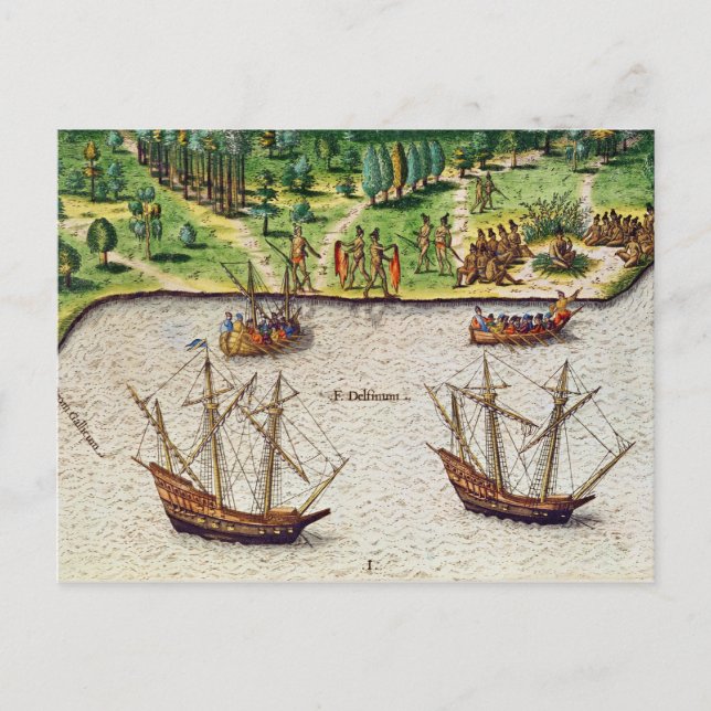 Carte Postale Le cap de Floride et la rivière du Dauphin (Devant)