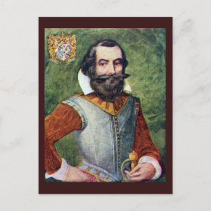 Carte Postale Le capitaine John Smith Jamestown Colony
