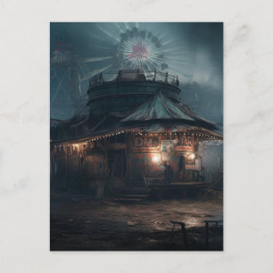 Carte Postale Le Carnaval de cirque abandonné et hanté