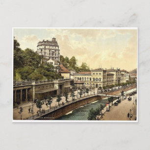 Carte Postale Le casino, Carlsbad, Bohême, Austro-Hongrie rare