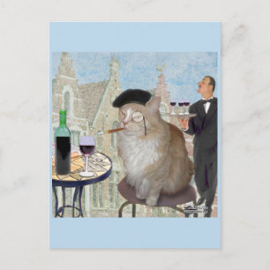 Carte Postale Le Cat du Café