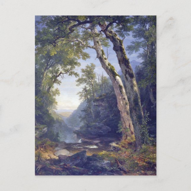 Carte Postale Le catskill, le paysage forestier, l'huile sur toi (Devant)