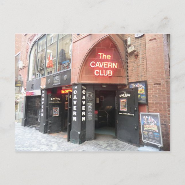 Carte Postale Le Cavern Club dans la rue Mathew de Liverpool (Devant)