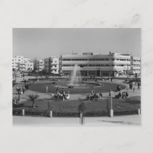 Carte Postale Le cercle de Dizengoff de Tel Aviv dans les années