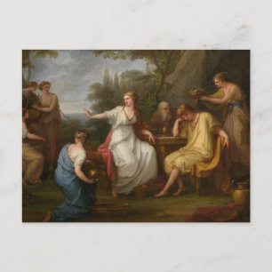 Carte Postale Le chagrin de Telemachus par Angelica Kauffman Pos