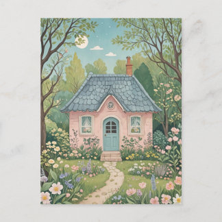 Carte Postale Le chalet dans les bois