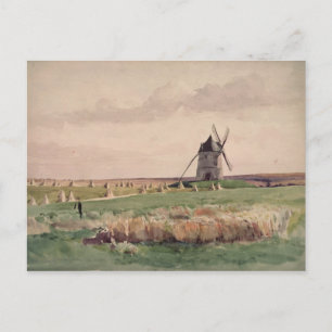 Carte Postale Le champ de bataille de Crécy, le 26 août 1346