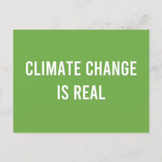 Carte Postale Le changement climatique est réel