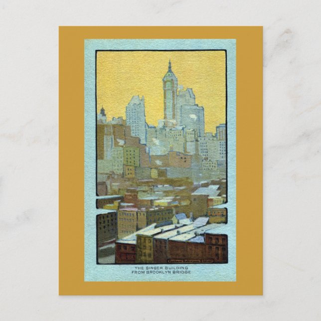 Carte Postale Le Chanteur Du Pont Brooklyn (Devant)